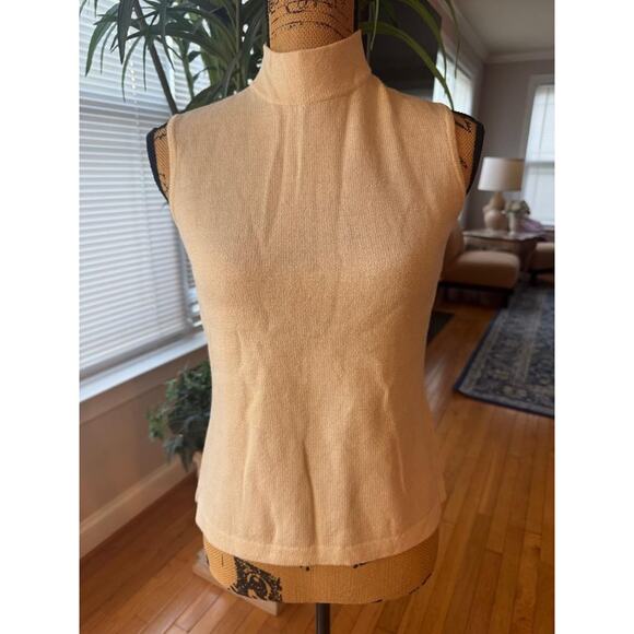 ST. JOHN BASIC SANTNAN KNIT IVORY TOP PETITE (jo100 - Picture 1 of 5